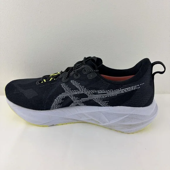 ASICS FF Blast Max Black Gray Yellow Running Shoes Mens 11.5 - Picture 6 of 9